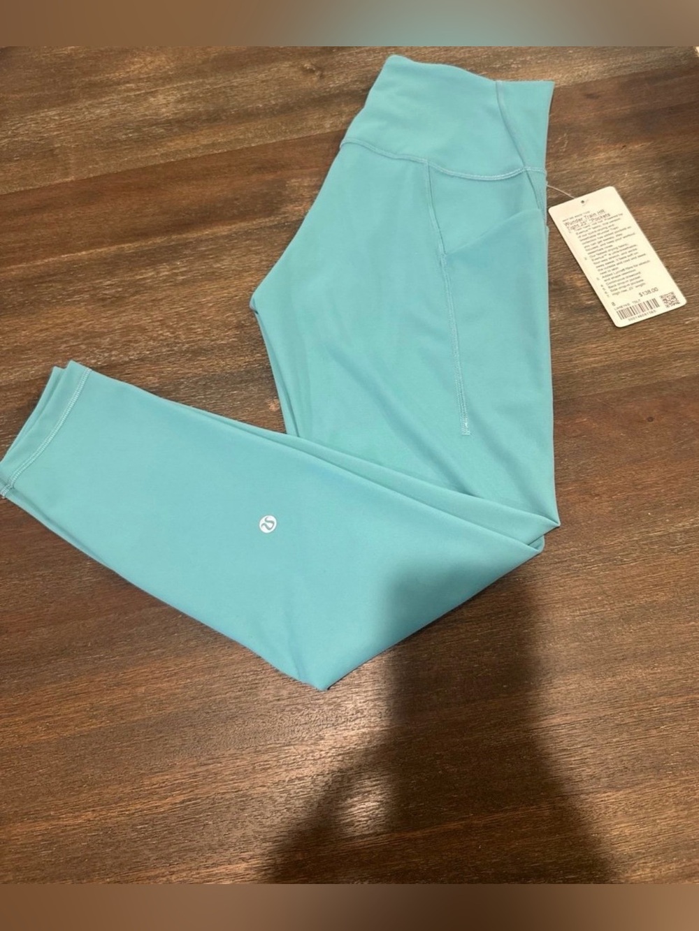 Lululemon Wunder Train HR Tight 25" *Pockets size 8 Tidal Teal